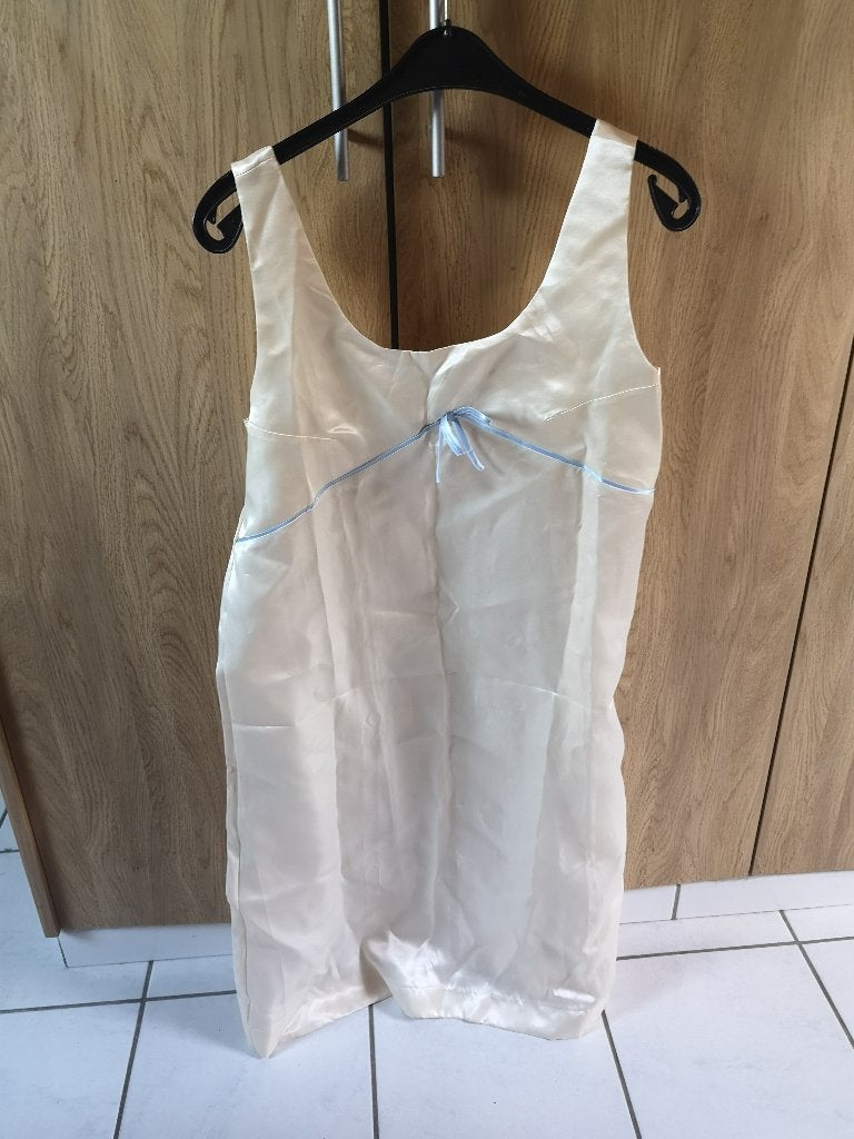 Satijnen nachtkleed xl, Kleding | Dames, Ophalen of Verzenden, Wit