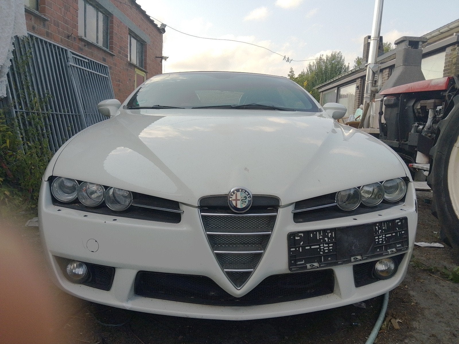 alfa Romeo spider benzine, Auto's, Wit, Leder, Bruin, Handgeschakeld