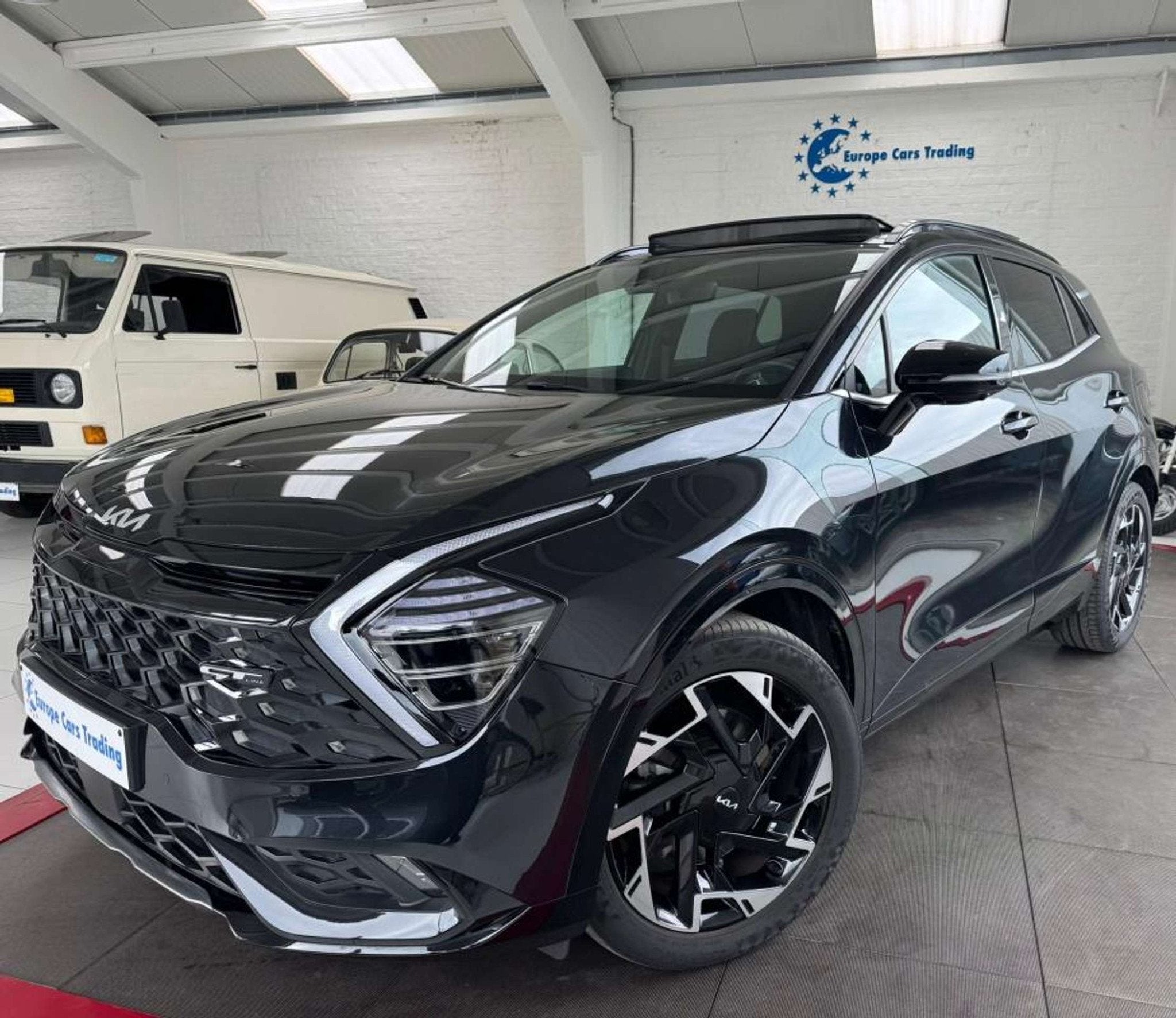 Kia Sportage GT LINE T.O PANO CUIR CARPLAY 1ÈRE MAIN GAR 12, Auto's, Automaat, Gebruikt, Zwart, Leder
