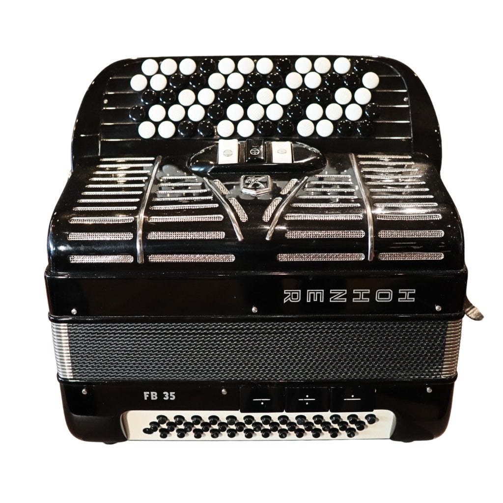 Hohner FB35 Tweedehands Knopaccordeon, Musique & Instruments, Enlèvement ou Envoi, Accordéon à boutons, Hohner, Avec valise