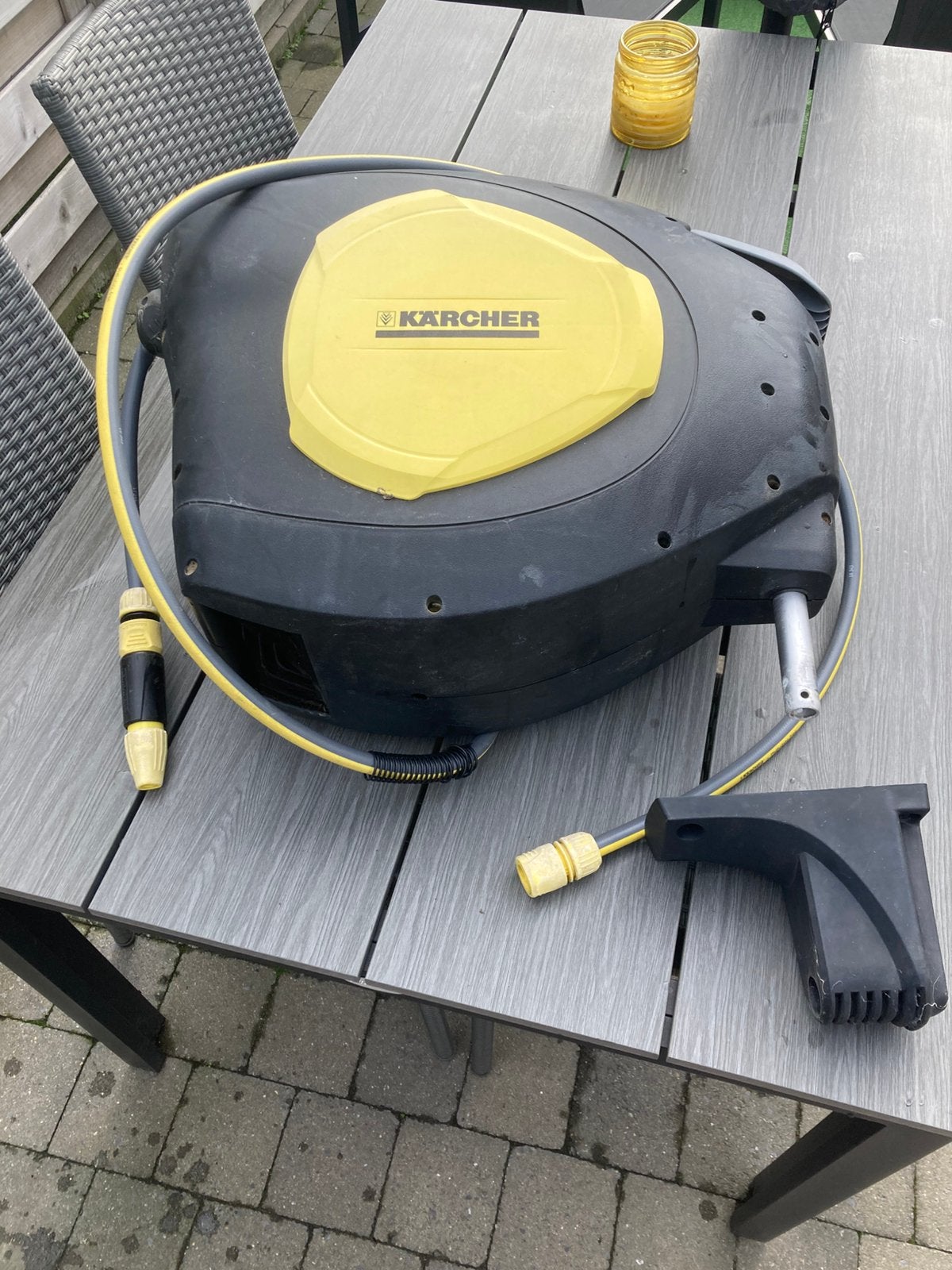 Karcher automatische slanghaspel, Tuin en Terras, Ophalen, Zo goed als nieuw