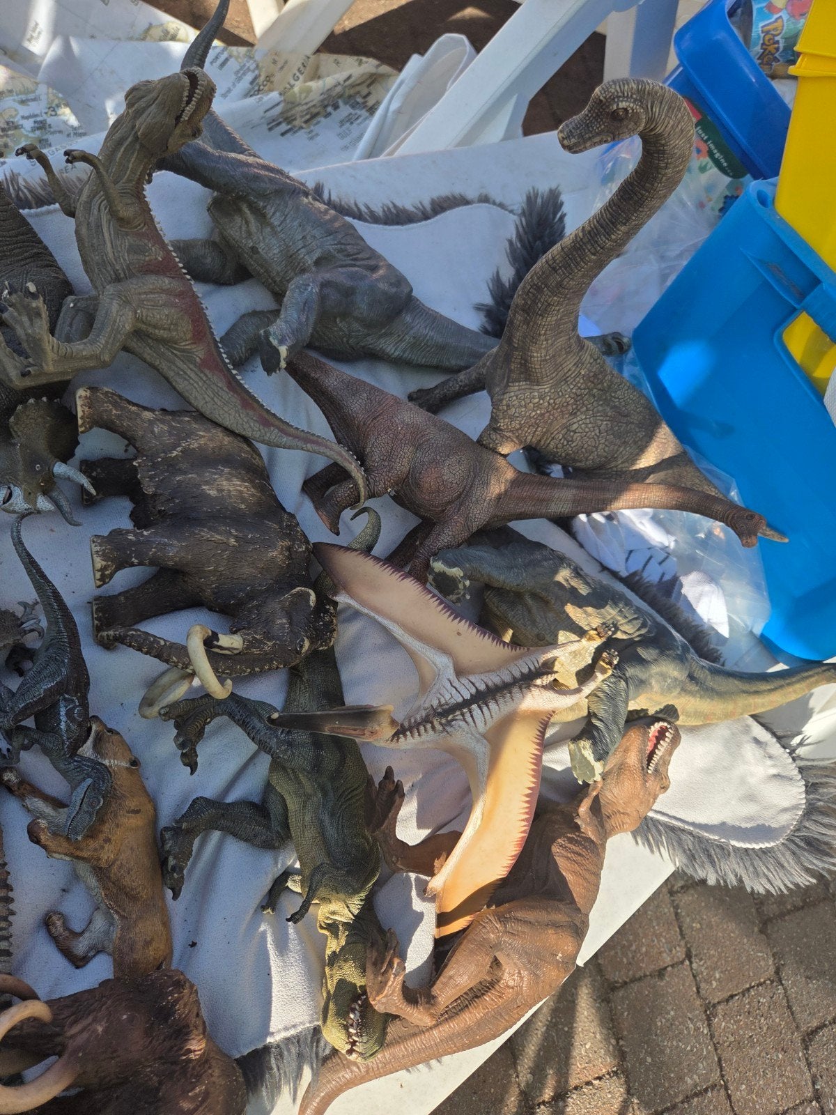 lot 22 fig dinosaur schleich, Verzamelen, Ophalen, Gebruikt