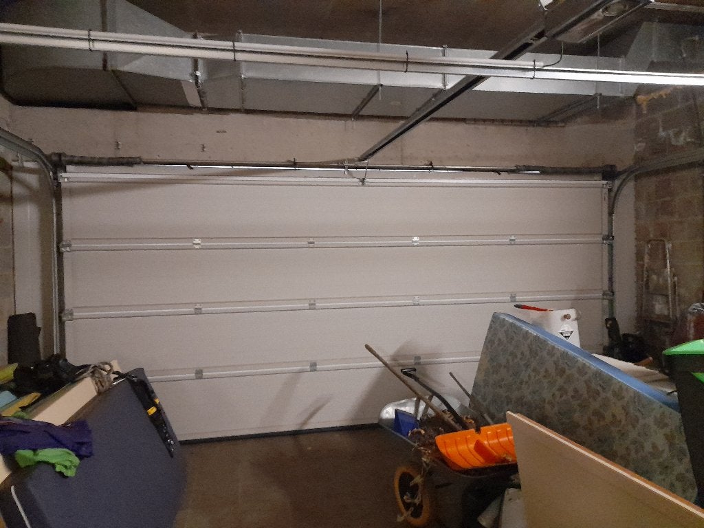 Porte de garage, Aluminium, Comme neuf, Enlèvement, 225 cm ou plus