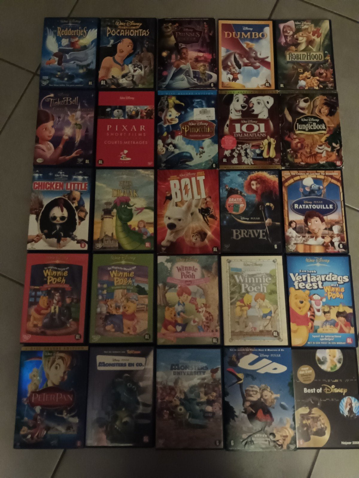 50 Disney / Pixar dvds, Cd's en Dvd's, Ophalen of Verzenden
