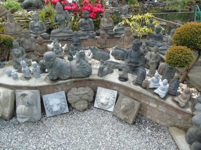 stenen Boeddha, ruime keuze, te koop -15 tot -50%!!!, Tuin en Terras, Ophalen, Nieuw, Steen, Boeddhabeeld