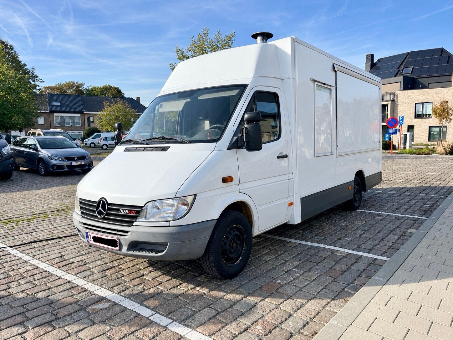 Foodtruck verkoopwagen, Ophalen