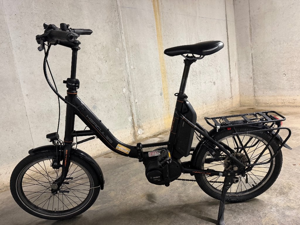 Elektrische plooifiets Hercules, Enlèvement ou Envoi, Comme neuf, 50 km par batterie ou plus