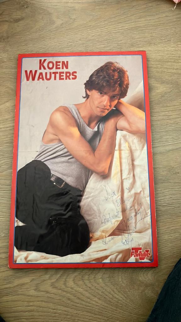 Gehandtekende poster Koen Wauters 1997, Enlèvement ou Envoi, Utilisé