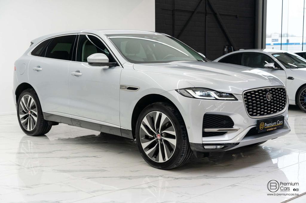Jaguar F-Pace AWD P400e! Luxury line! Ultra full options! AC, Autos, Jaguar, Argent ou Gris, Achat, Phares entièrement LED, Euro 6
