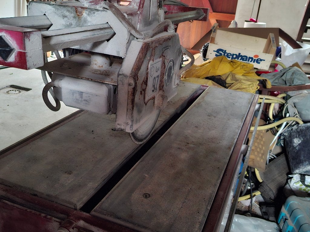 Steenzaagmachine, Doe-het-zelf en Bouw, Gereedschap | Zaagmachines, Ophalen, Gebruikt, Overige typen