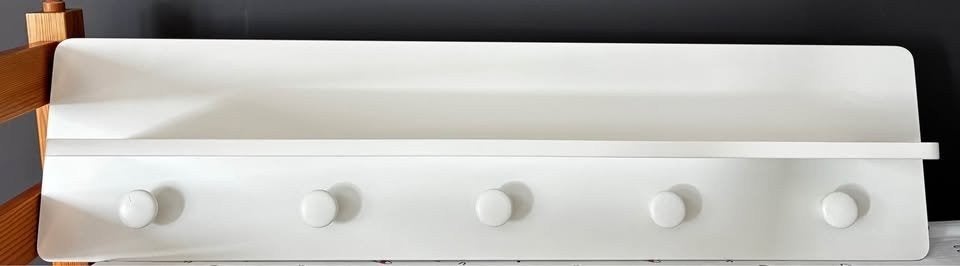 Étagère murale Childwood Quadro blanche avec porte-vêtements, Portemanteau, Autres marques, Comme neuf, Enlèvement