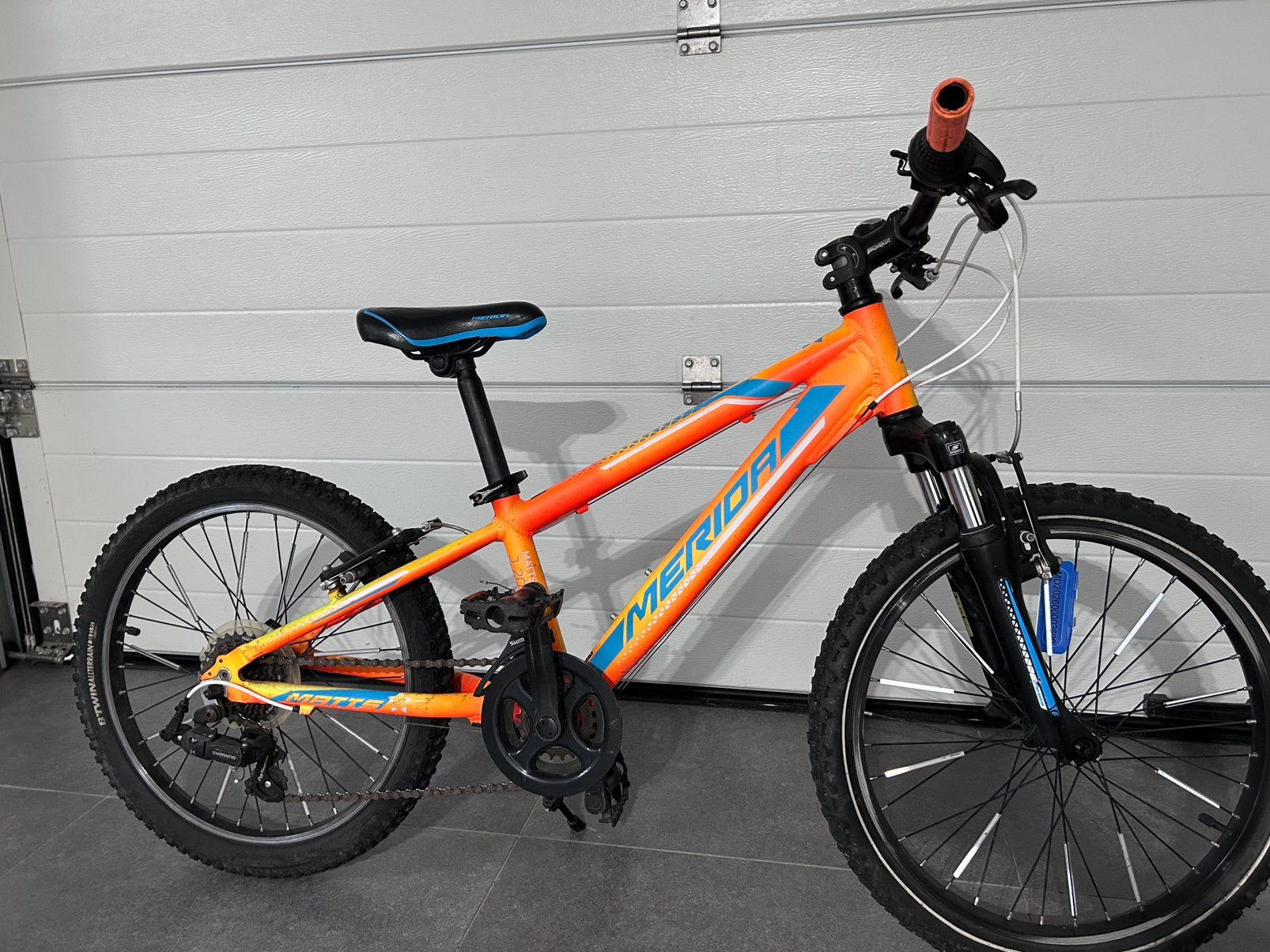Merida mtb fiets 20inch, Fietsen en Brommers, Ophalen, Gebruikt, Velgrem, Versnellingen