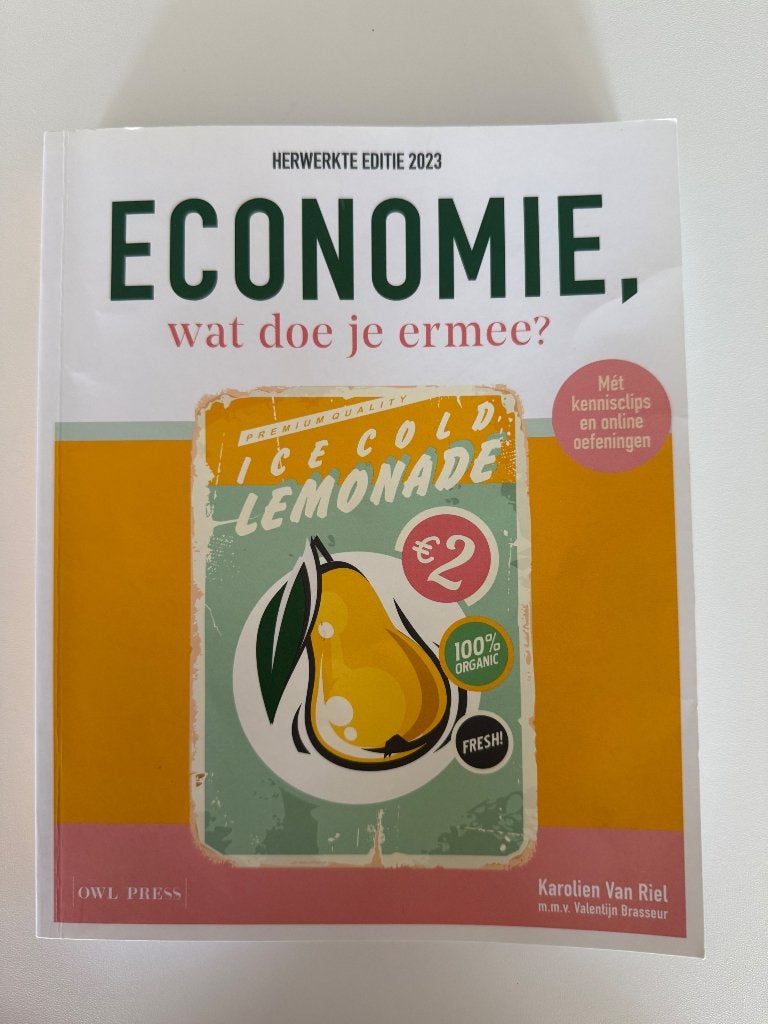 Boek economie, wat doe je ermee (herwerkte editie 2023), Boeken, Economie, Management en Marketing, Ophalen, Nieuw, Economie en Marketing