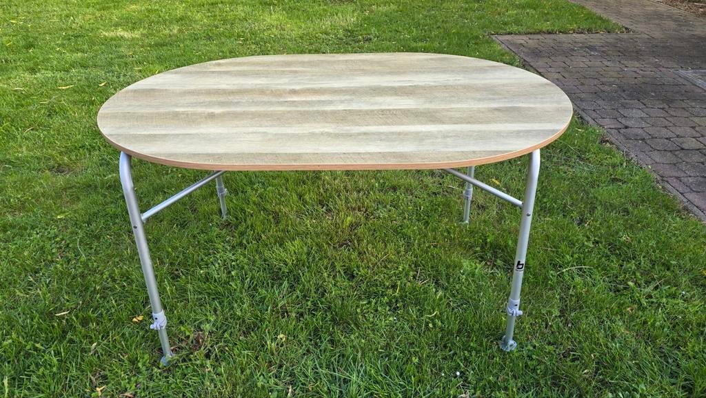 Campingtafel Bo-camp Feather Oval 130x90, Caravanes & Camping, Meubles de camping, Enlèvement, Table de camping