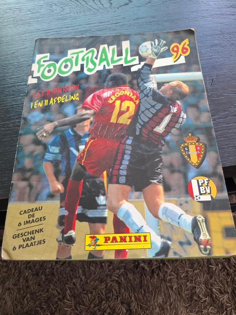 Carnet d'autocollants Panini football 96 2 autocollants trop, Enlèvement ou Envoi