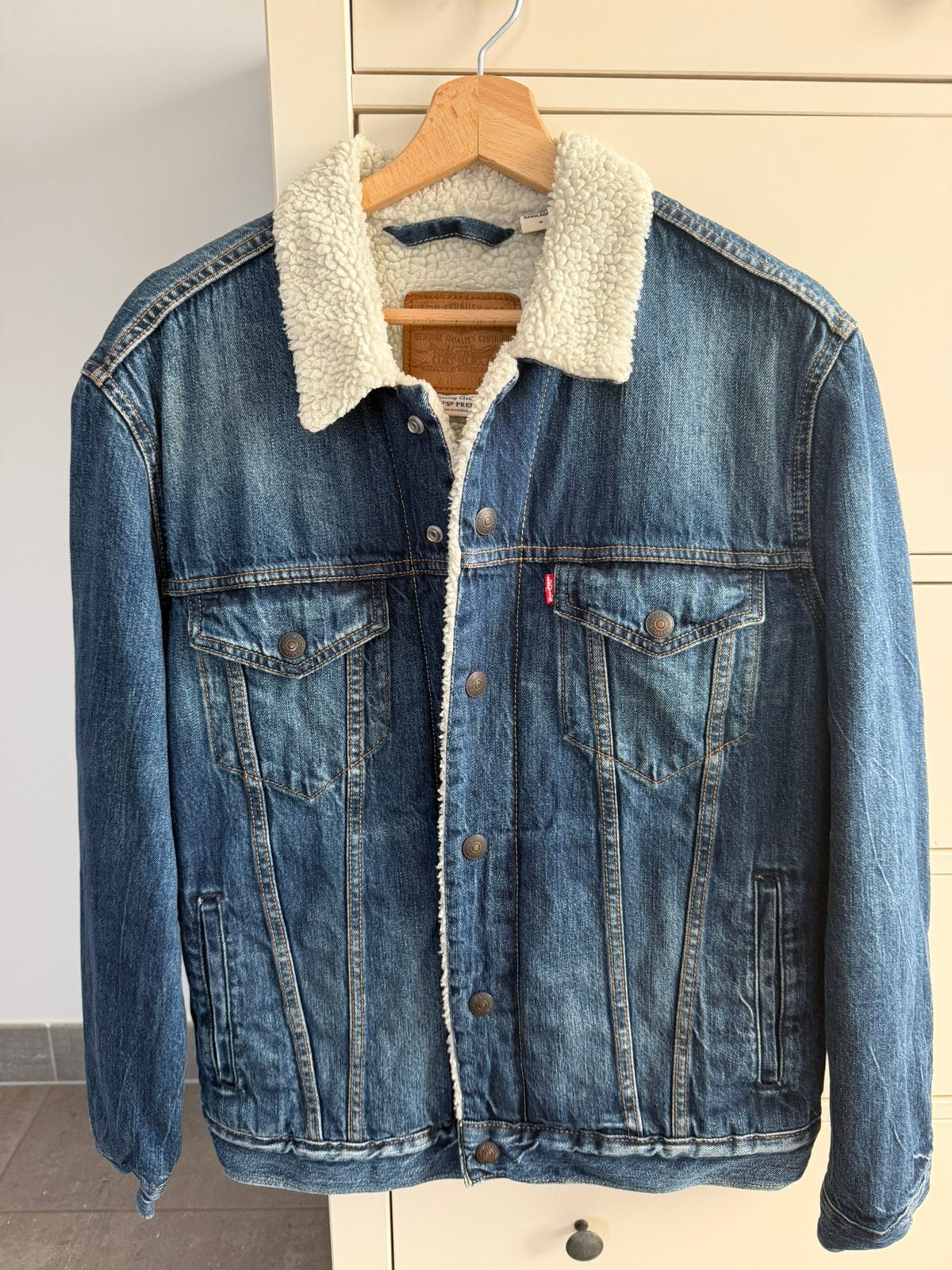 Coole Levi’s jas, Kleding | Heren, Jassen | Winter, Ophalen, Zo goed als nieuw, Maat 48/50 (M), Blauw