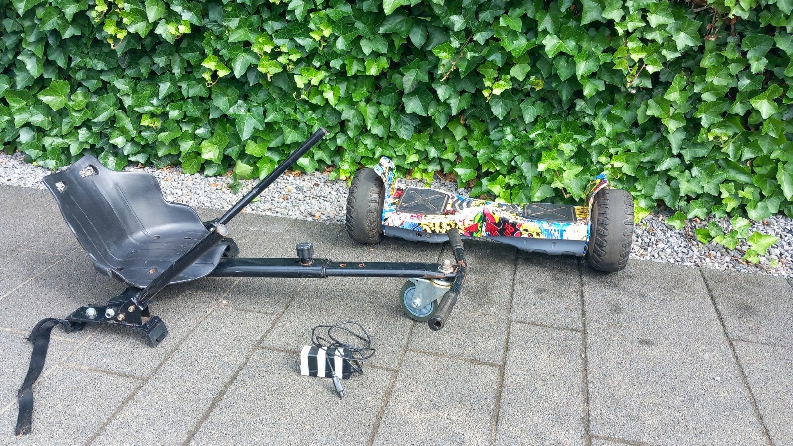 Hoverboard met kart, Ophalen