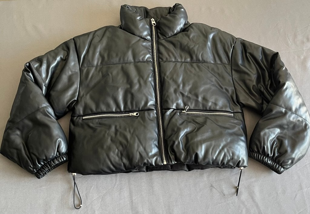 Pufferjas dames, Zwart, Ophalen of Verzenden, Gedragen, Maat 36 (S)