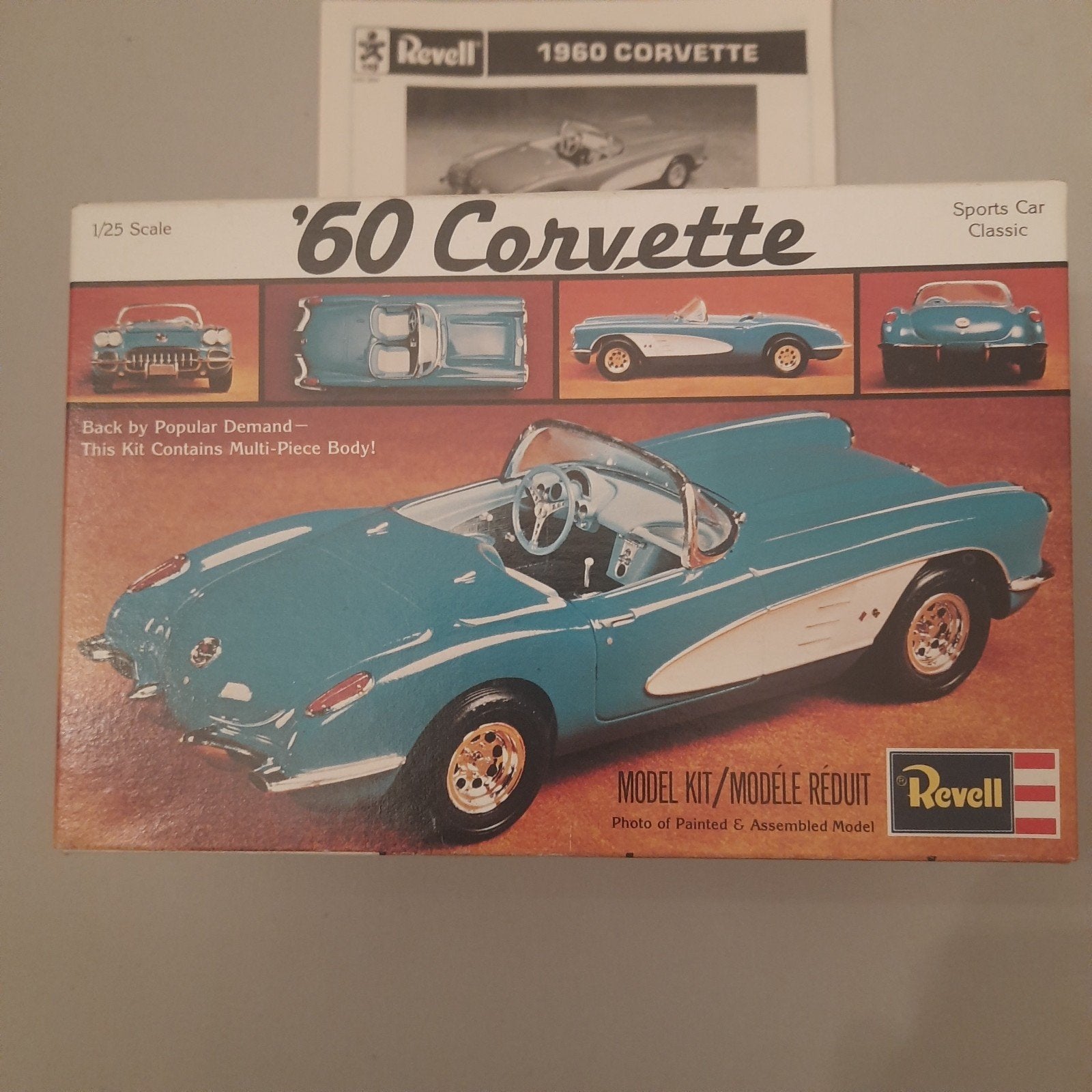 KIT DE MAQUETTES REVELL* 1:25 *CHEVROLET CORVETTE '60*VINTAG, Neuf, Voiture, Revell, Plus grand que 1:32