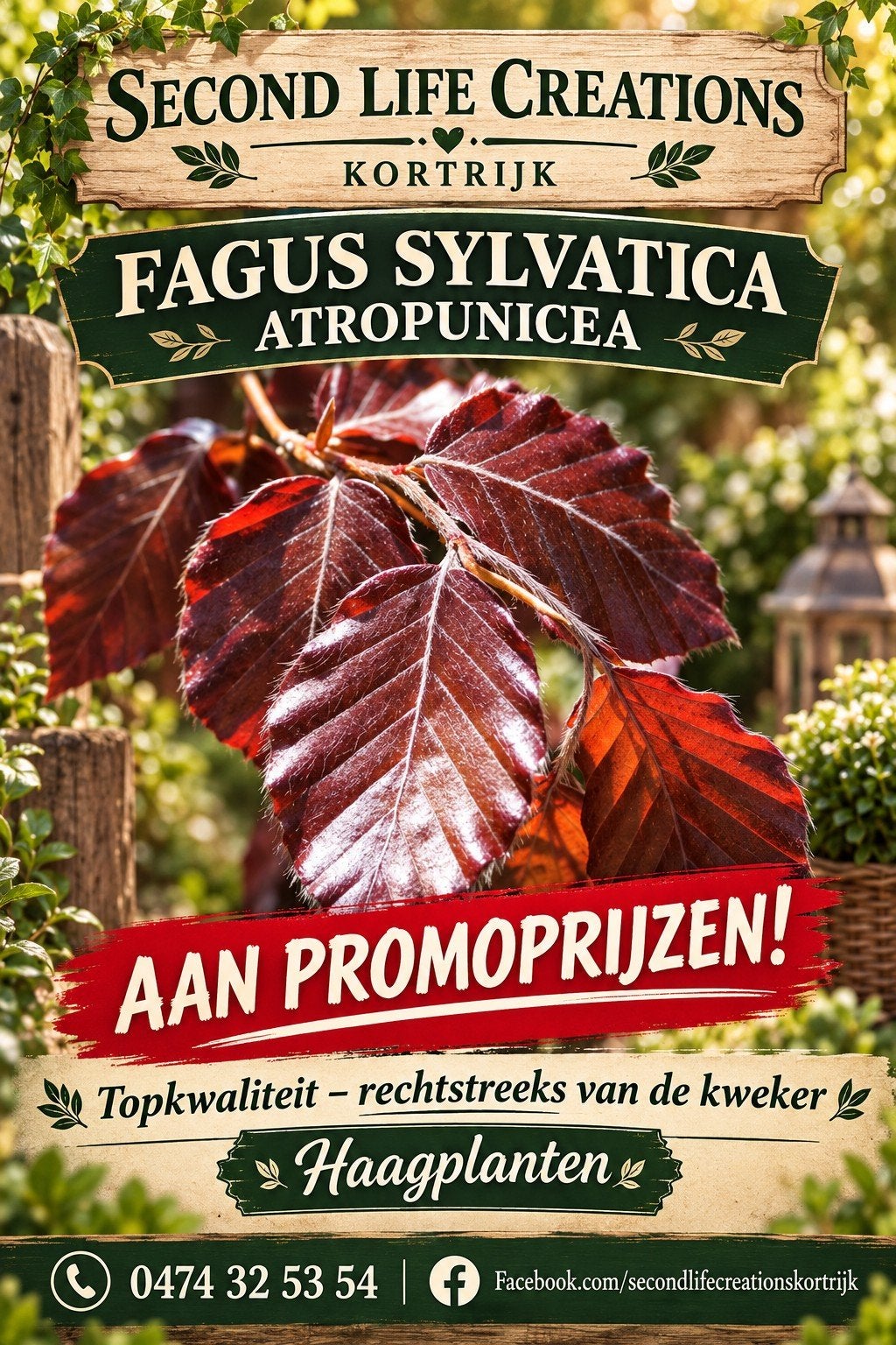 ‼️fagus sylvatica atropunicea aan promoprijzen‼️, Ophalen, Taxus