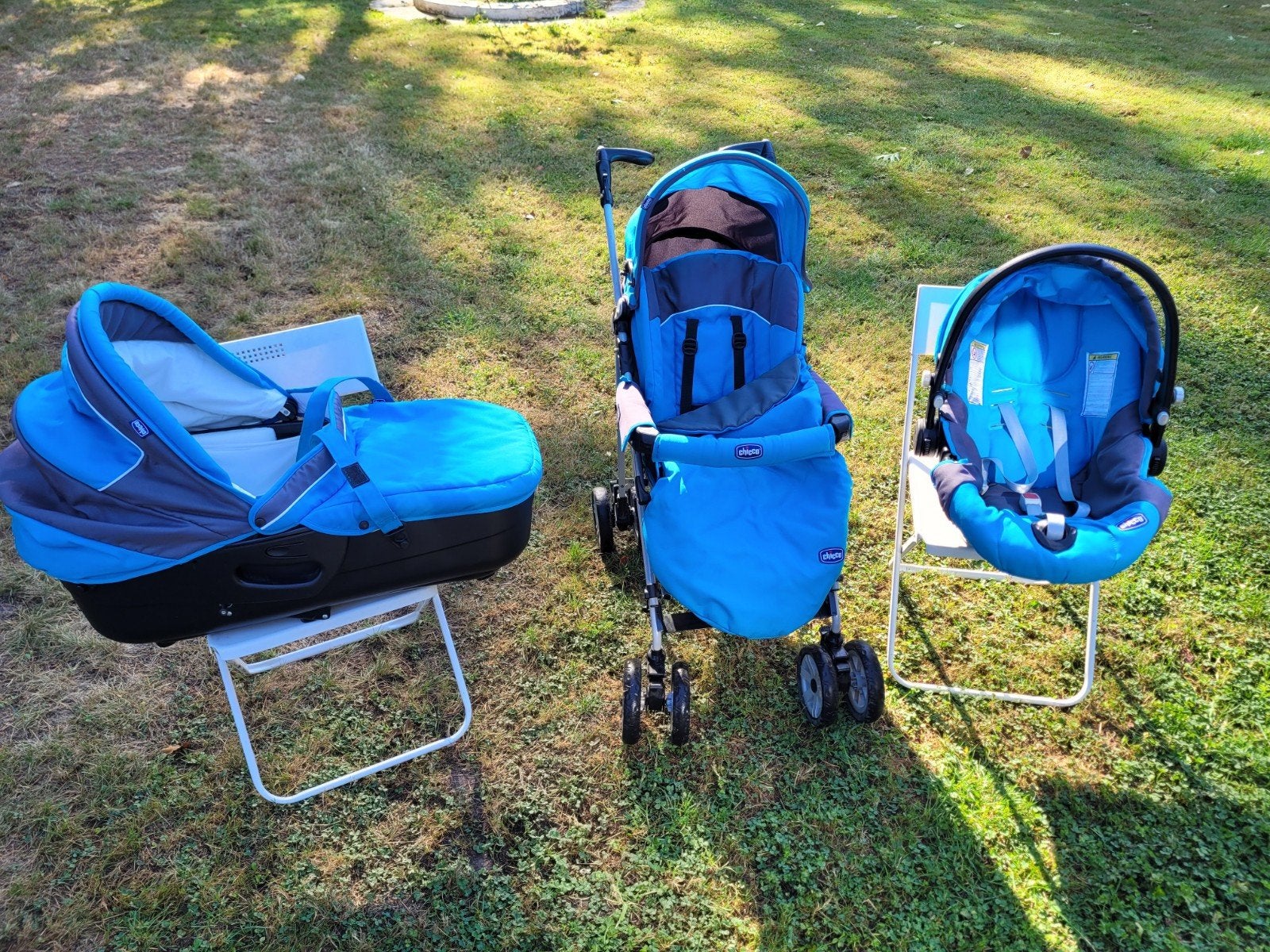 3-in-1 kinderwagen Chicco, Kinderen en Baby's, Kinderwagens en Combinaties, Zo goed als nieuw, Duowagen, Ophalen, Kinderwagen