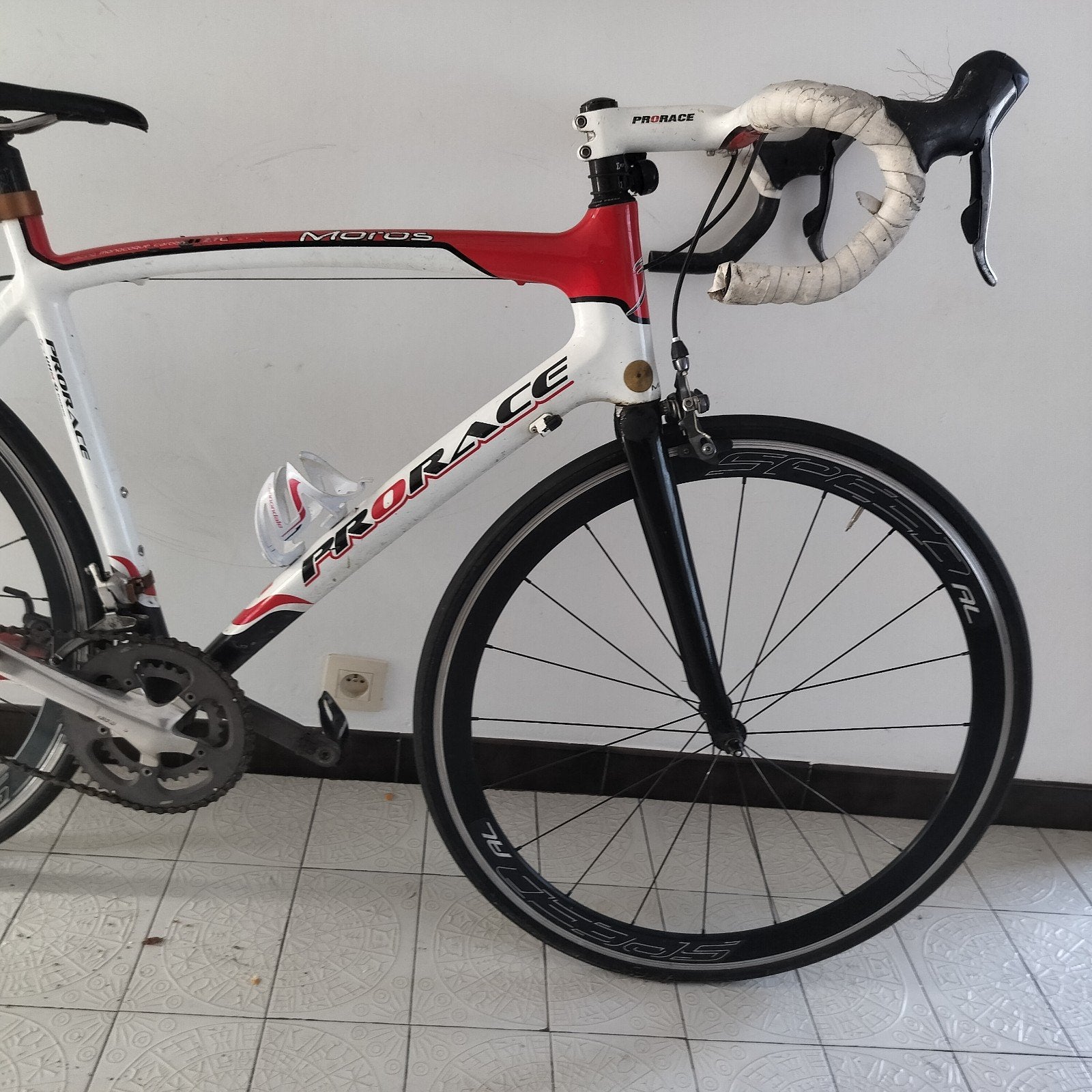 koers fiets met werk aan, Ophalen