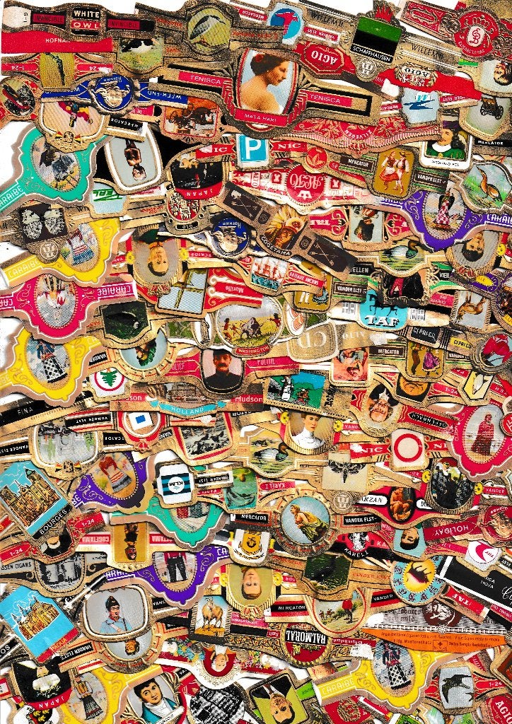 lot van 1000 stuks oude sigarenbandjes van varia,,,, Ophalen of Verzenden, Gebruikt, Sigarenbandjes