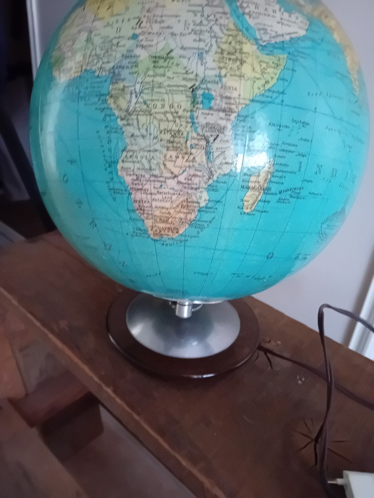 Antieke Wereldbol, Maison & Meubles, Enlèvement, Globe terrestre antique