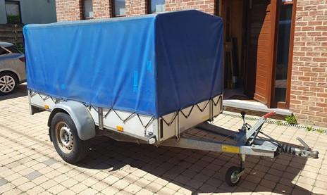 Saris McAlu H225 geremde aanhanger — 251x126 cm, Auto diversen, Aanhangers en Bagagewagens, Ophalen, Gebruikt