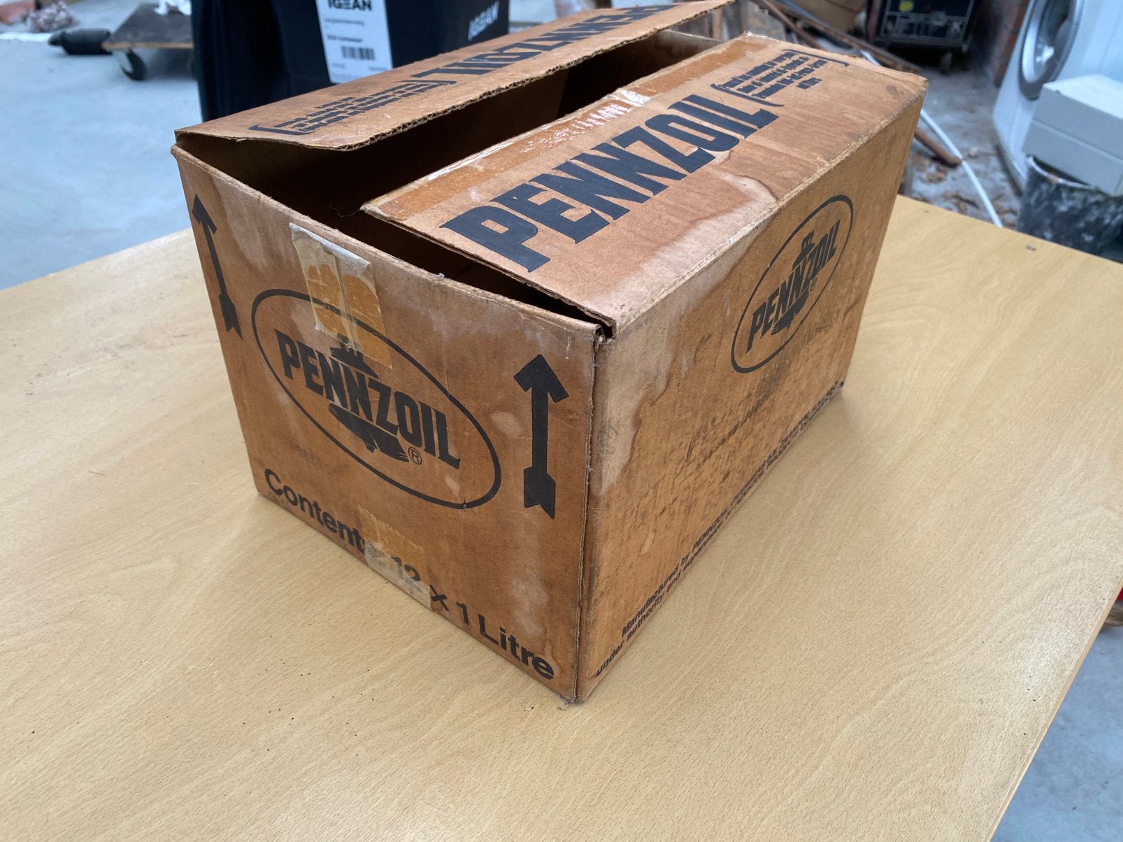Pennzoil doos, Verzamelen, Ophalen, Gebruikt, Verpakking