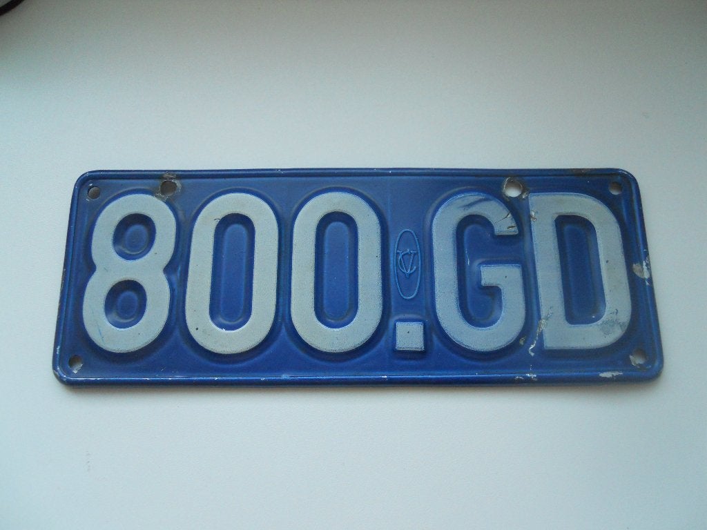 Plaque d'immatriculation belge, Enlèvement, Utilisé