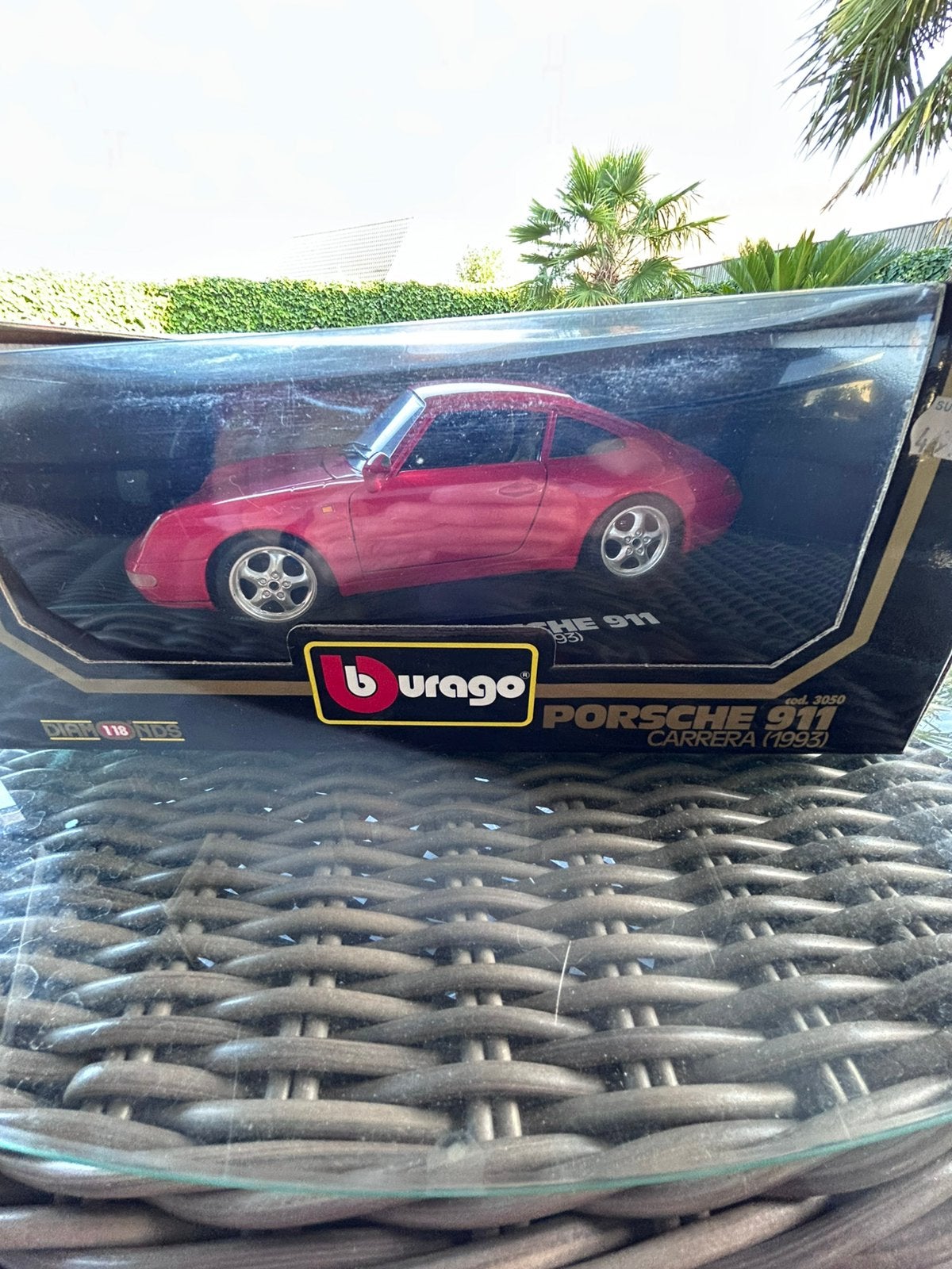 Burago Porsche 911 Carrera 1/18 (1993), Ophalen, Zo goed als nieuw, Auto, Burago
