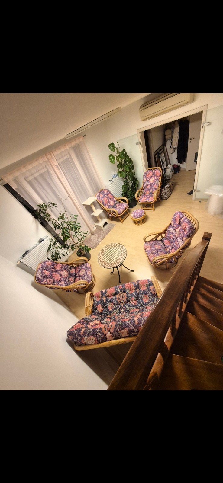 Salon en osier 6p, Maison & Meubles, Enlèvement