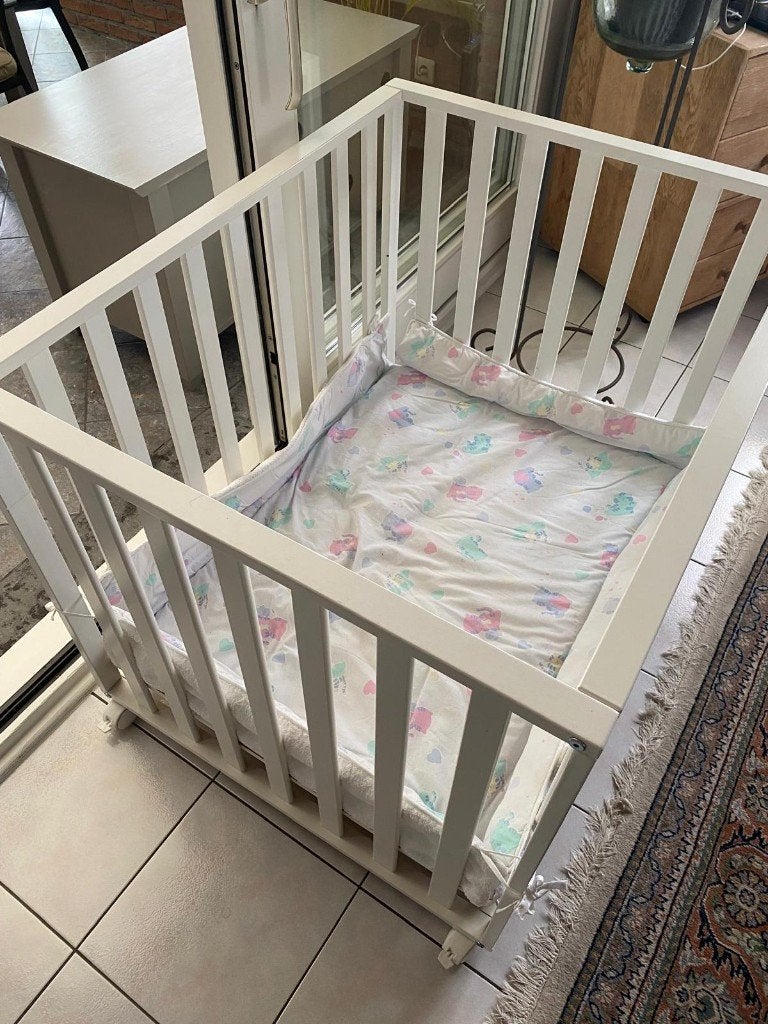 Houten speelpark, in hoogte verstelbaar, Kinderen en Baby's, Ophalen, Zo goed als nieuw, Rechthoekig, In hoogte verstelbaar