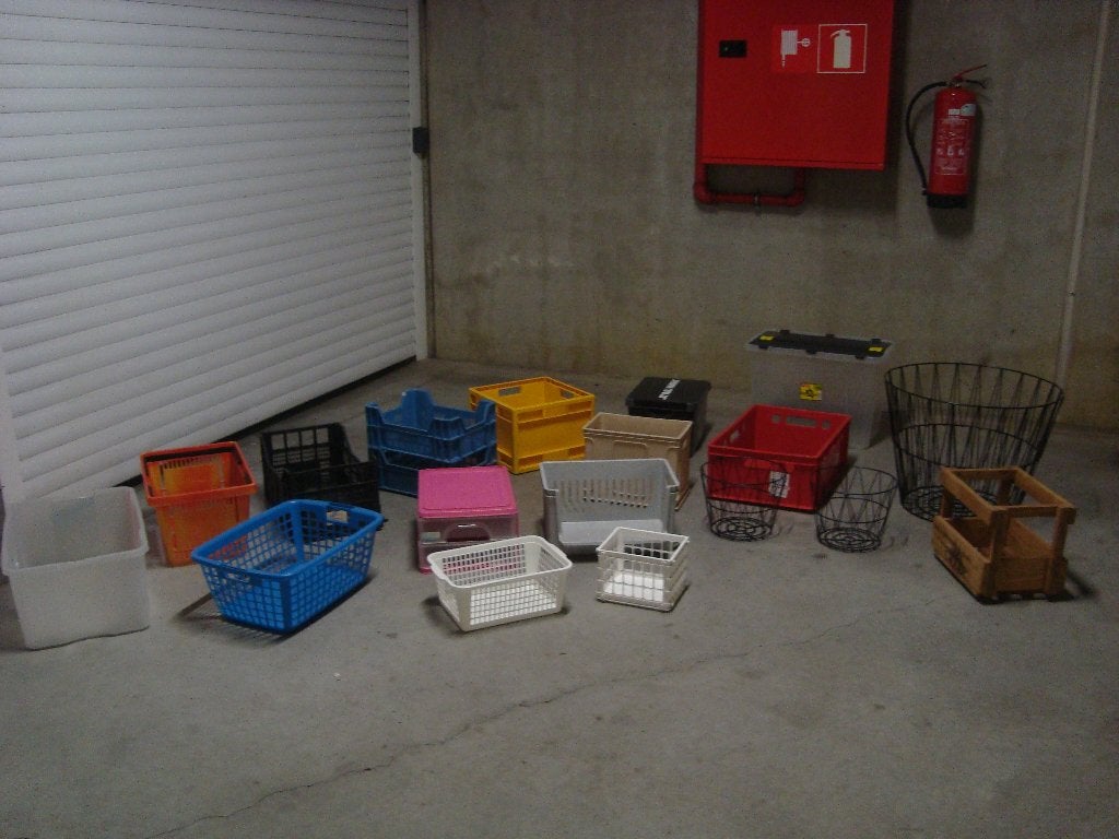 panier, boites, box, mannes, bacs de rangement, Ophalen, Gebruikt, Bak of Kist