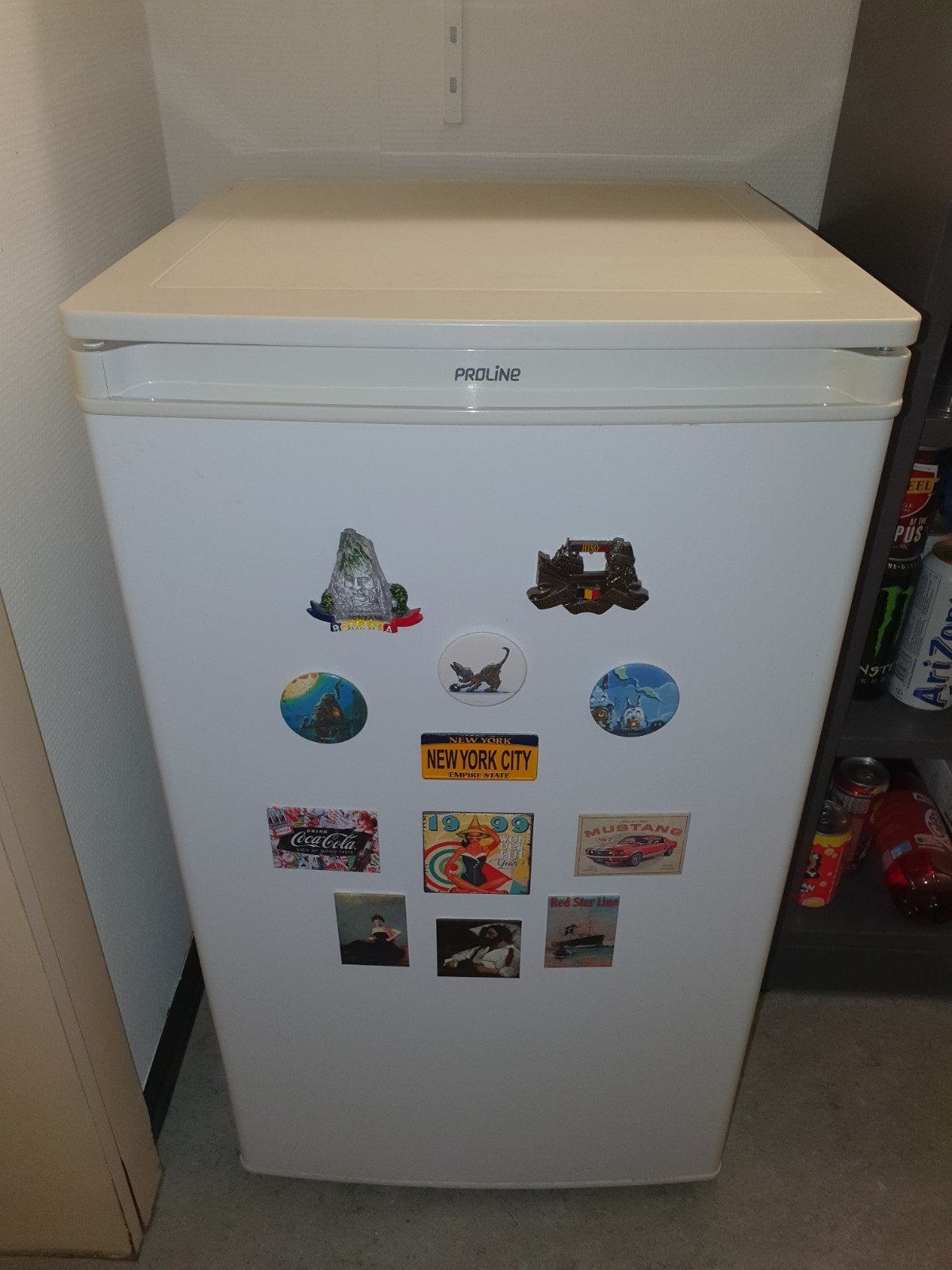 Tafelkoelkast Proline met vriesvak (A+)  - 69 liter, Classe énergétique A ou plus économe, Avec compartiment congélateur, 85 à 120 cm