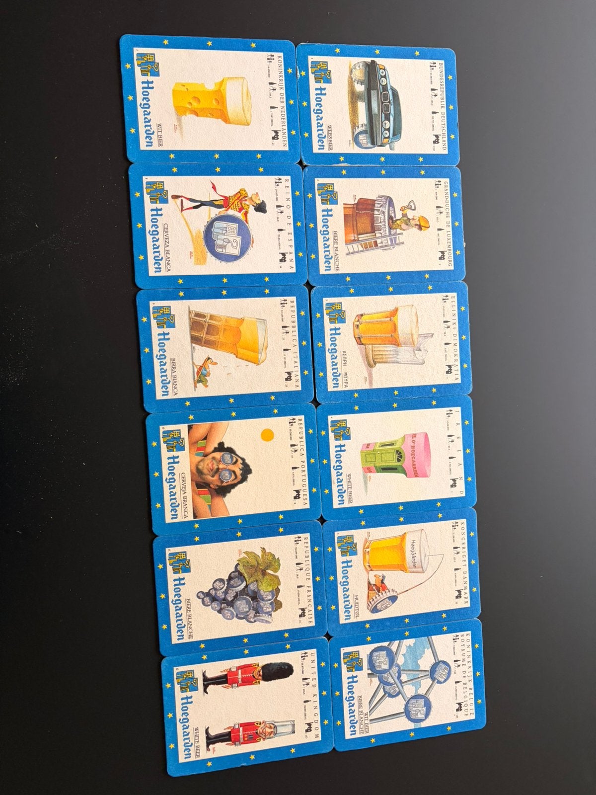 Bierkaartjes Hoegaarden, Ophalen