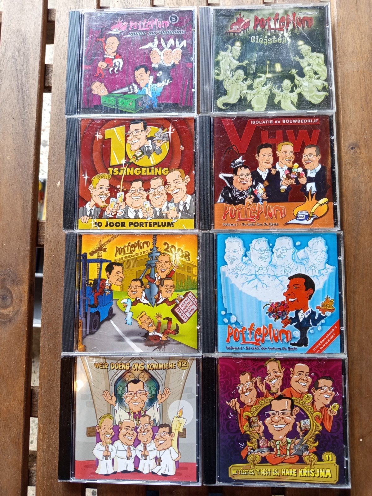 Aalst carnaval cd's porteplum, Ophalen