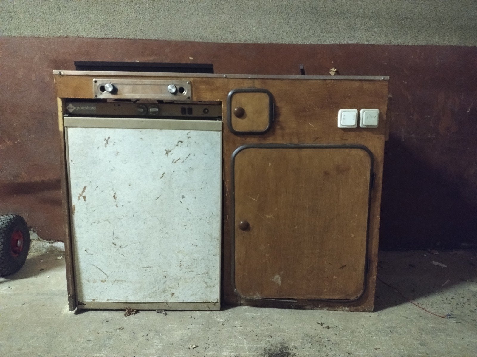 Camper keuken + ijskast, Caravans en Kamperen, Ophalen, Gebruikt