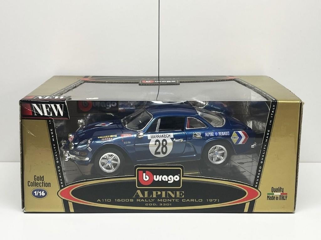ALPINE A110 Rallye Monte Carlo 1971 BURAGO GOLD Neuve+Boite, Hobby & Loisirs créatifs, Voitures miniatures | 1:18, Neuf, Voiture