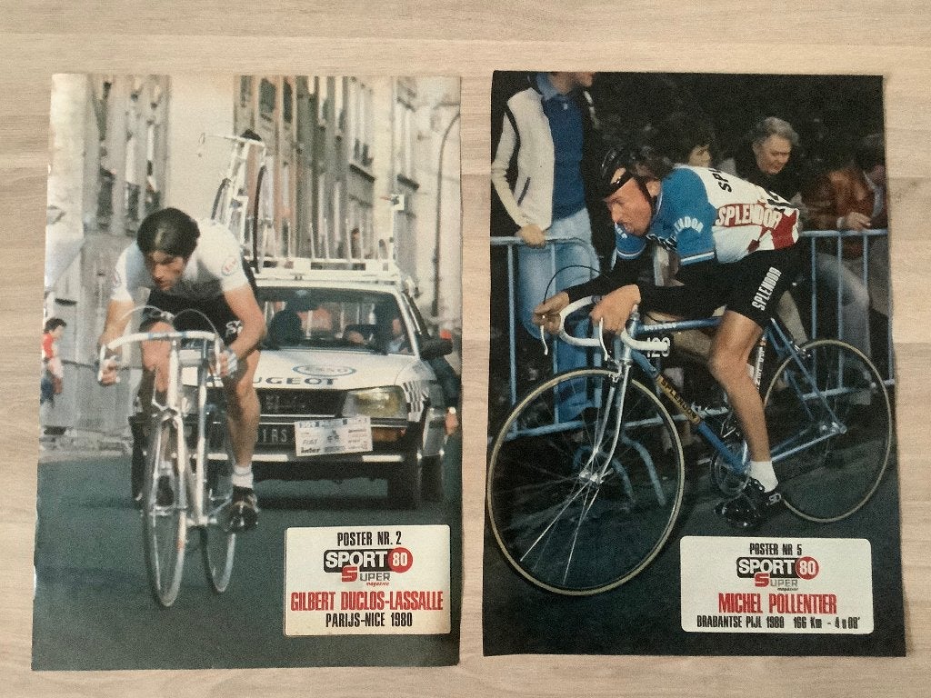 Posters wielrennen 1980 uit Sport 80, Ophalen of Verzenden, Zo goed als nieuw, Poster, Plaatje of Sticker