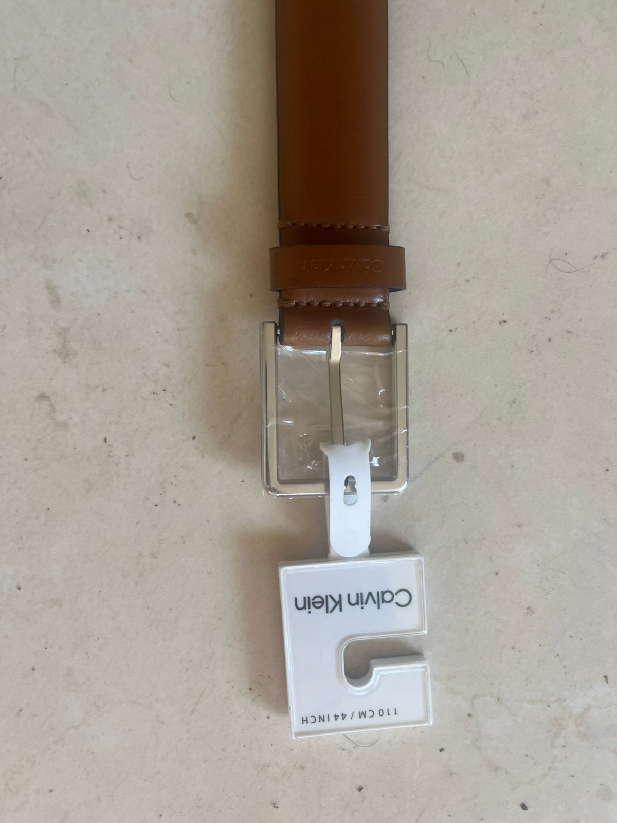 Calvin klein riem-size 110 cm, Kleding | Heren, Riemen en Ceintuurs, Ophalen, Nieuw, Bruin, 105 tot 115 cm
