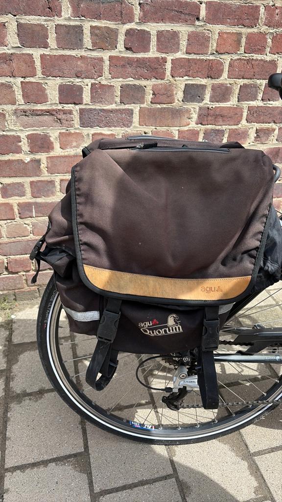 Agu fiets tassen voor en achter, Fietsen en Brommers, Ophalen, Gebruikt