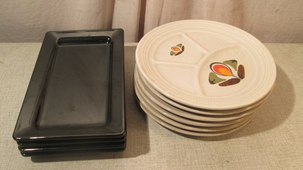 4 assiettes Prima Oblong et 6 assiettes Gourmet, Maison & Meubles, Enlèvement ou Envoi, Comme neuf, Céramique, Assiettes(s)