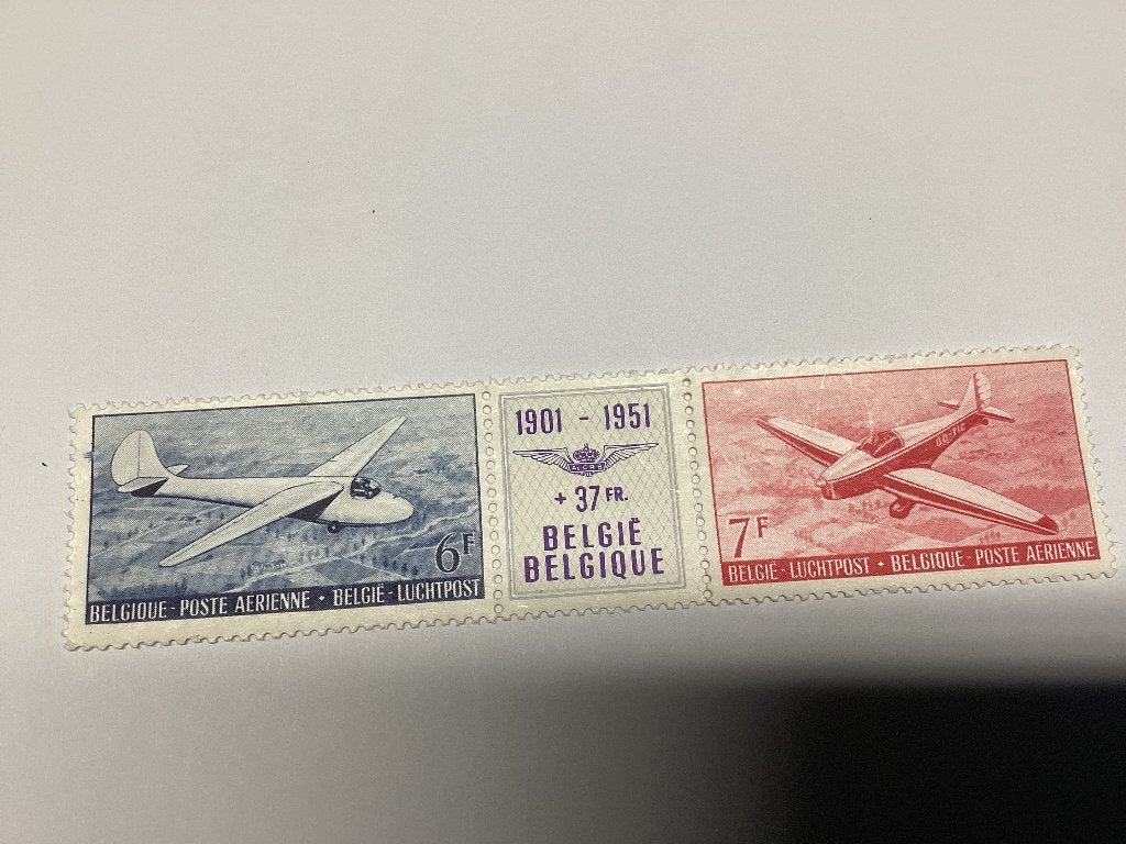 50 de la poste aérienne belge 1951, Sans timbre, Neuf, Enlèvement ou Envoi, Non oblitéré