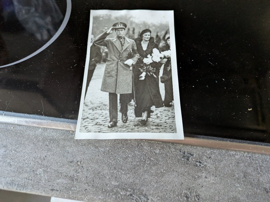 K.leopold III en k.astrid, Ophalen of Verzenden, Zo goed als nieuw, Kaart, Foto of Prent