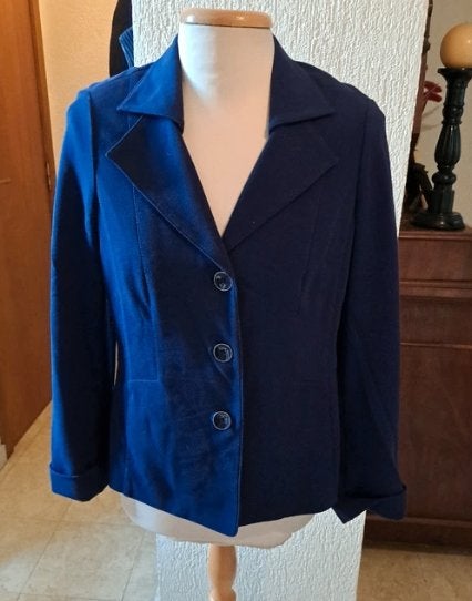 Mayerline donkerblauwe blazer - XL, Mayerline, Blauw, Maat 46/48 (XL) of groter, Ophalen of Verzenden