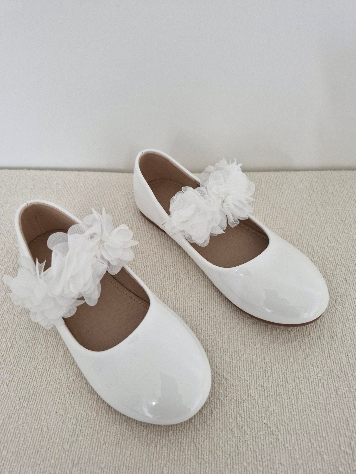 witte feestelijke ballerina's communieschoenrjes 30, Ophalen of Verzenden, Nieuw