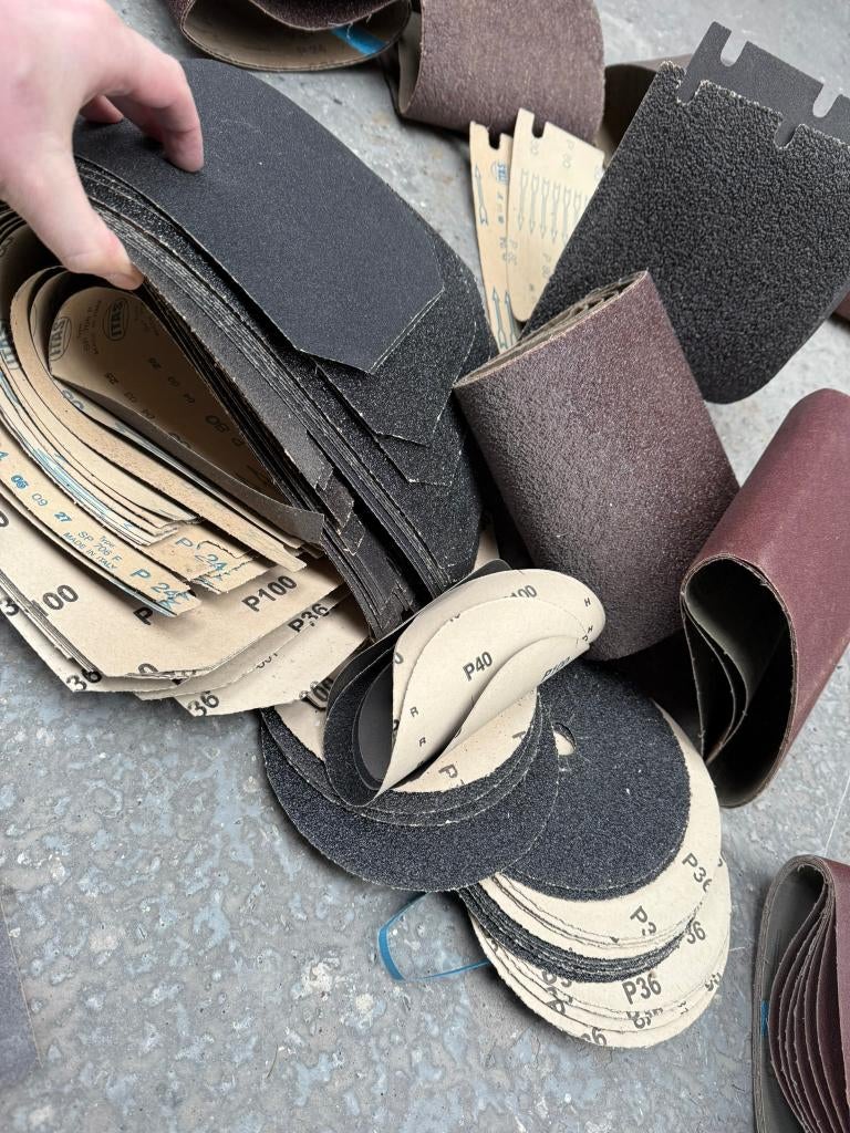 schuurpapier voor parket, Doe-het-zelf en Bouw, Gereedschap | Schuurmachines, Ophalen, Nieuw, Bandschuurmachine