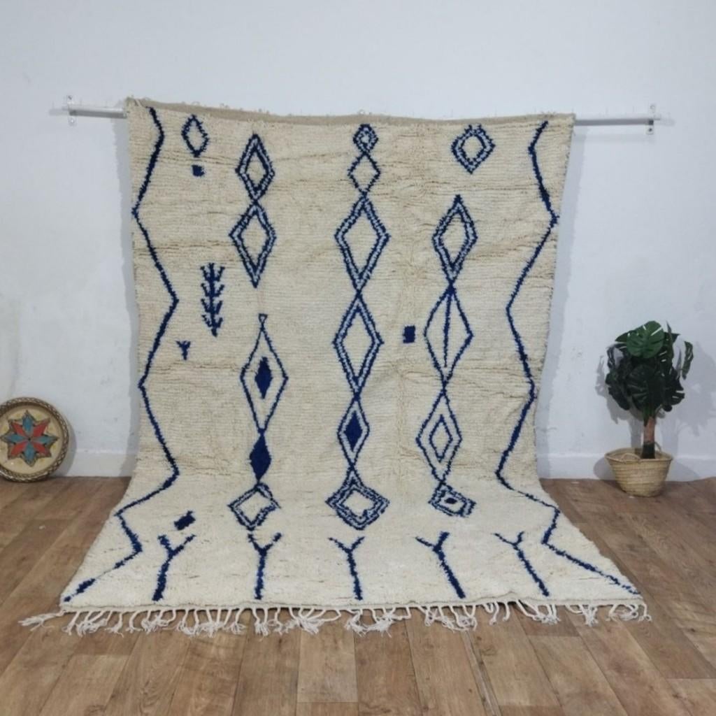Tapis berbère marocain fait main – 293 x 197 cm, Antiquités & Art, Envoi